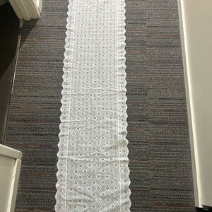 Vintage White Lace Table Runner
